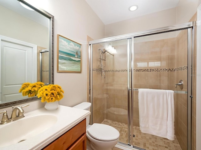 4949 Savona Run, Bradenton, FL 34211 - bathroom featuring vanity and a shower stall