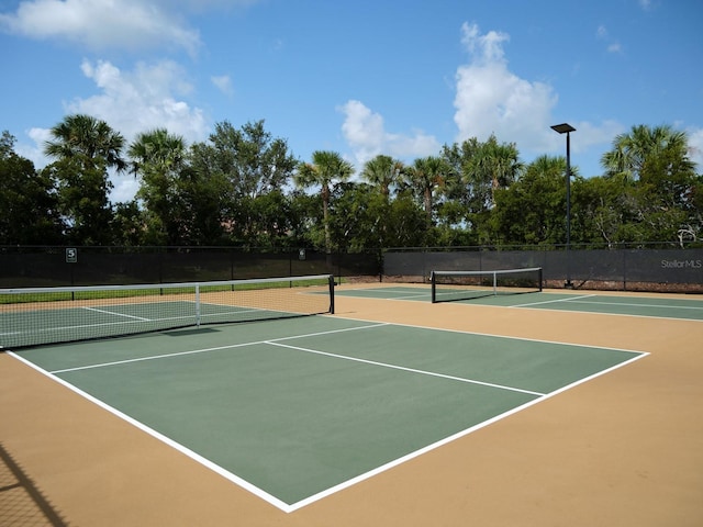 4949 Savona Run, Bradenton, FL 34211 - view of tennis court featuring community basketball court