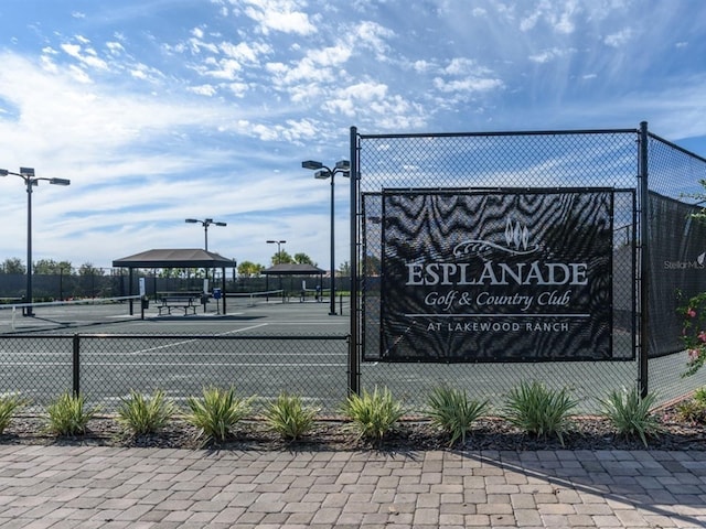 4949 Savona Run, Bradenton, FL 34211 - view of tennis court