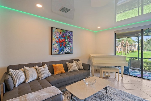 7325 Skybird Rd Unit 399, Bradenton, FL 34209 - living area featuring recessed lighting and tile patterned floors