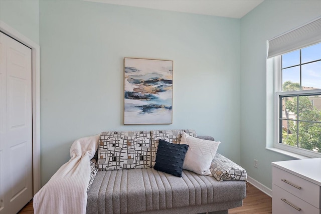 7325 Skybird Rd Unit 399, Bradenton, FL 34209 - sitting room with wood finished floors and baseboards