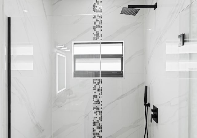 920 Barton St E, Lehigh Acres, FL 33974 - bathroom view of a marble finish shower