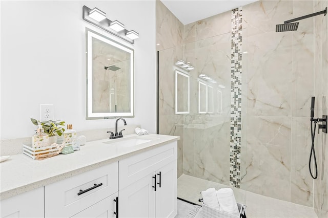 920 Barton St E, Lehigh Acres, FL 33974 - full bath featuring a marble finish shower and vanity