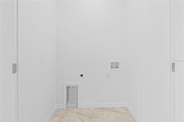920 Barton St E, Lehigh Acres, FL 33974 - washroom featuring electric dryer hookup, hookup for a washing machine, and baseboards