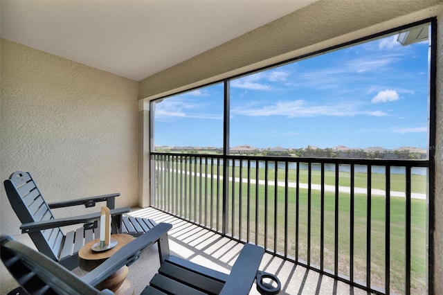 5695 Palmer Cir Unit 203, Bradenton, FL 34211 - balcony featuring a water and mountain view