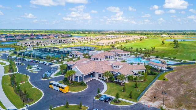 5695 Palmer Cir Unit 203, Bradenton, FL 34211 - aerial view of residential area featuring a large body of water and a local golf course