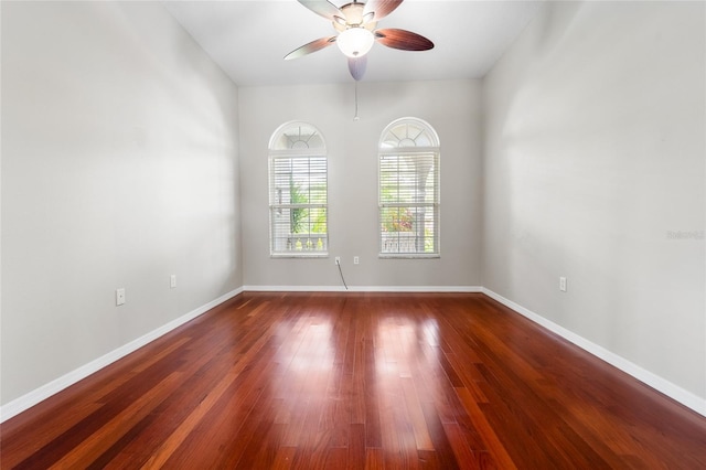 1711 145th St E, Sarasota, FL 34212 - unfurnished room featuring a ceiling fan and wood finished floors