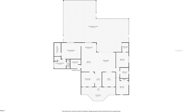 1711 145th St E, Sarasota, FL 34212 - view of property floor plan