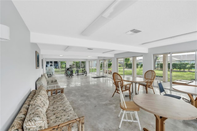 2727 75th St W Unit 1Af, Bradenton, FL 34209 - sunroom with beam ceiling