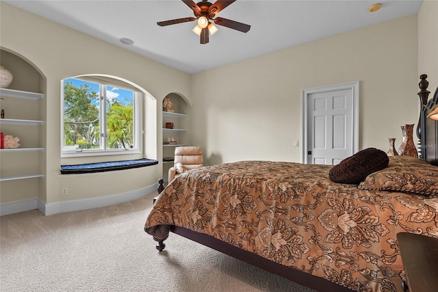 7025 Saddle Creek Cir, Sarasota, FL 34241 - bedroom featuring carpet floors and ceiling fan