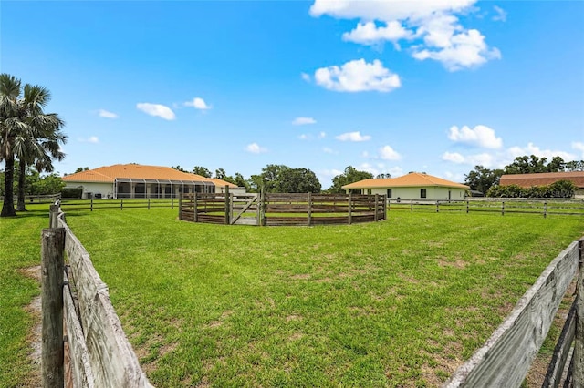 7025 Saddle Creek Cir, Sarasota, FL 34241 - view of yard with a view of countryside