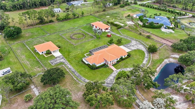 7025 Saddle Creek Cir, Sarasota, FL 34241 - aerial overview of property's location featuring a large body of water