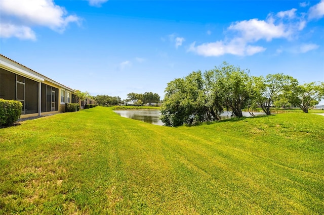 5609 Spanish Point Ct, Palmetto, FL 34221 - view of green lawn with a water view