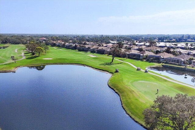 4524 Baltry Ct, Bradenton, FL 34211 - aerial perspective of suburban area with a golf club and a nearby body of water
