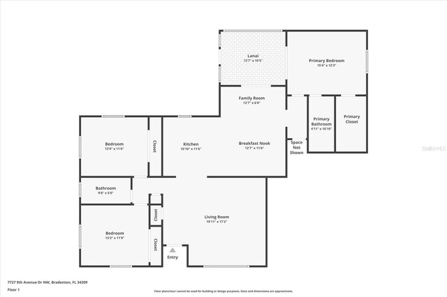 7727 9th Avenue Dr NW, Bradenton, FL 34209 - property floor plan