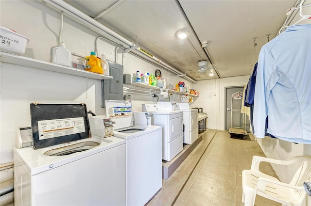 767 John Ringling Blvd Unit 25, Sarasota, FL 34236 - shared laundry with washing machine and clothes dryer and electric panel