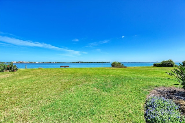 767 John Ringling Blvd Unit 25, Sarasota, FL 34236 - view of grassy yard with a water view
