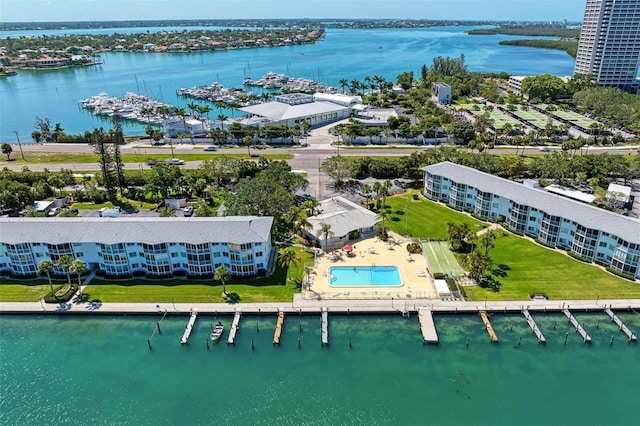767 John Ringling Blvd Unit 25, Sarasota, FL 34236 - bird's eye view of a nearby body of water and numerous boat docks
