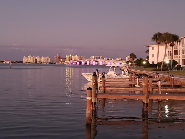 767 John Ringling Blvd Unit 25, Sarasota, FL 34236 - dock featuring a water view and a city view