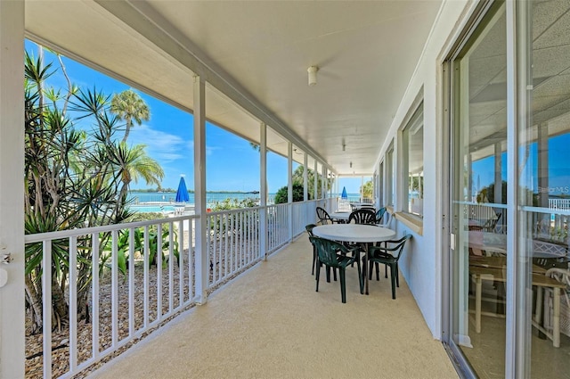 767 John Ringling Blvd Unit 25, Sarasota, FL 34236 - sunroom with a water view