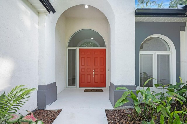 5103 Twin Creeks Dr, Valrico, FL 33596 - entrance to property featuring stucco siding