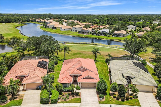 8906 Stone Harbour Loop, Bradenton, FL 34212 - aerial view of residential area with a nearby body of water and a golf club