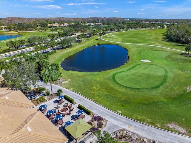 8906 Stone Harbour Loop, Bradenton, FL 34212 - drone / aerial view of a golf course and a large body of water