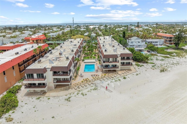 5806 Gulf Dr Unit 201S, Holmes Beach, FL 34217 - bird's eye view of a pool area