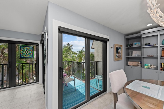 5806 Gulf Dr Unit 201S, Holmes Beach, FL 34217 - office featuring light tile patterned floors and recessed lighting