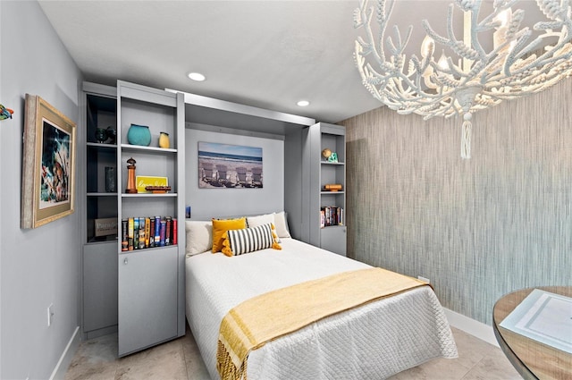 5806 Gulf Dr Unit 201S, Holmes Beach, FL 34217 - bedroom featuring baseboards and recessed lighting
