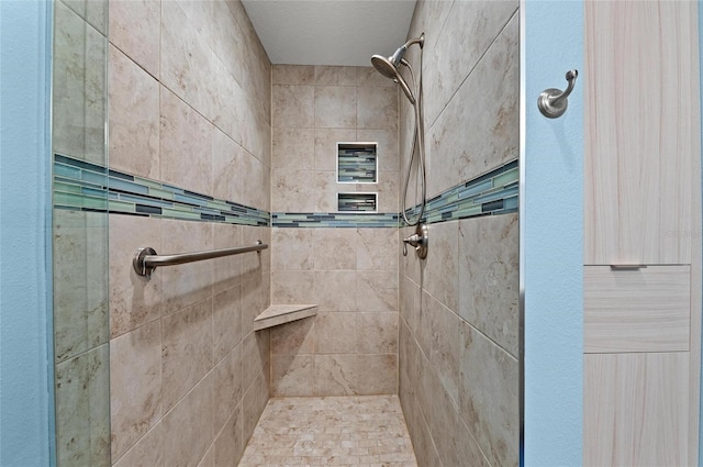 5806 Gulf Dr Unit 201S, Holmes Beach, FL 34217 - bathroom featuring tiled shower