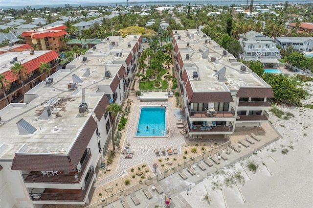 5806 Gulf Dr Unit 201S, Holmes Beach, FL 34217 - aerial view of residential area featuring a pool area