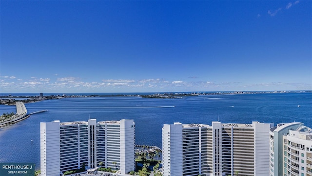 555 Quay Cmn Unit 2004, Sarasota, FL 34236 - aerial view of a large body of water and a notable bridge