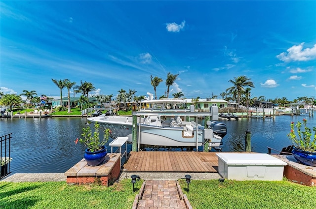 4508 Mangrove Point Rd, Bradenton, FL 34210 - dock area with a water view