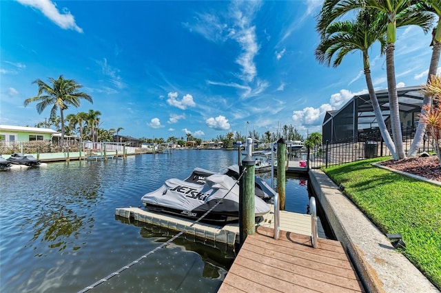 4508 Mangrove Point Rd, Bradenton, FL 34210 - dock with a water view