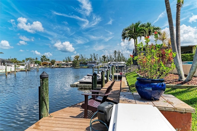 4508 Mangrove Point Rd, Bradenton, FL 34210 - dock featuring a water view