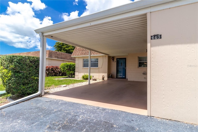 643 Park Cir, Bradenton, FL 34207 - view of patio / terrace with a carport