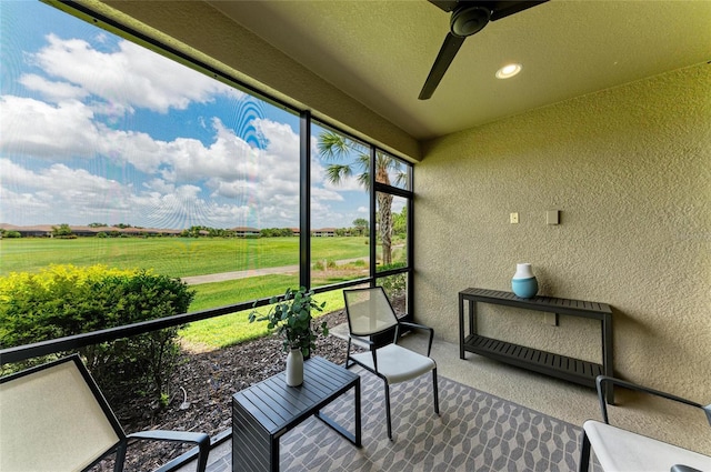 13609 Messina Loop Unit 104, Bradenton, FL 34211 - sunroom / solarium with ceiling fan