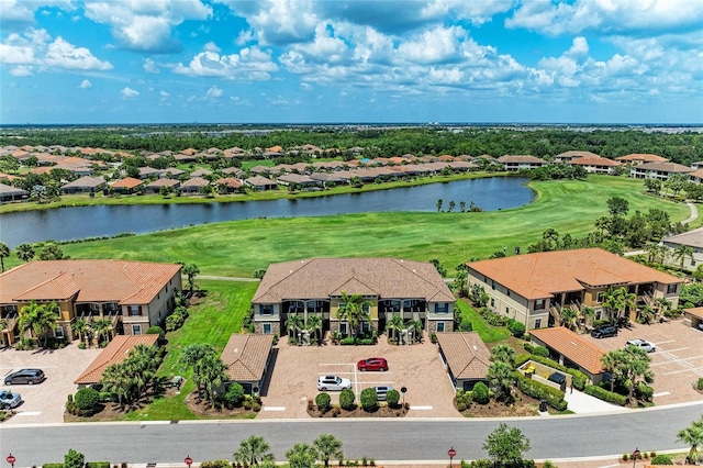 13609 Messina Loop Unit 104, Bradenton, FL 34211 - aerial view of residential area with a large body of water and a golf course