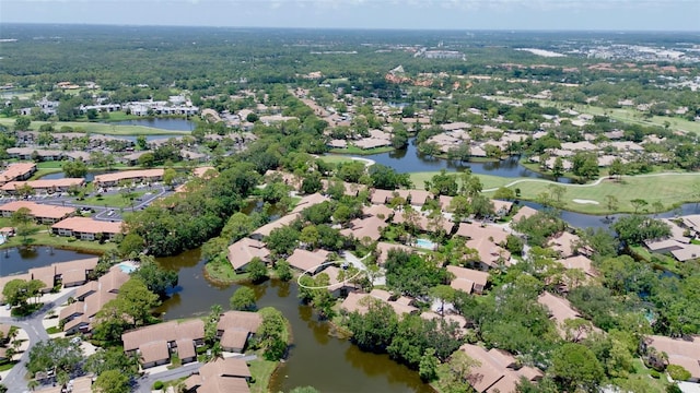 3362 Sandleheath Unit 12, Sarasota, FL 34235 - aerial view of property and surrounding area with nearby suburban area and a large body of water