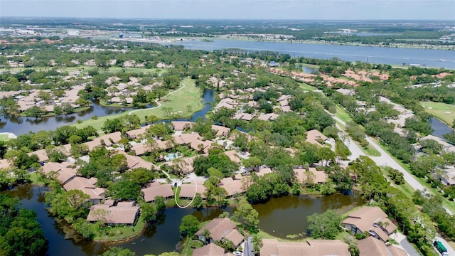 3362 Sandleheath Unit 12, Sarasota, FL 34235 - aerial overview of property's location featuring nearby suburban area and a nearby body of water