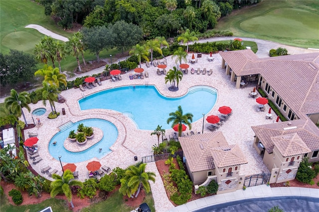 7005 River Hammock Dr Unit 303, Bradenton, FL 34212 - community pool with view of golf course