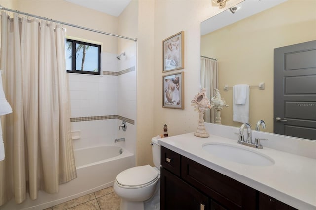 826 Honeyflower Loop, Bradenton, FL 34212 - full bath featuring vanity, shower / bath combo with shower curtain, and tile patterned floors