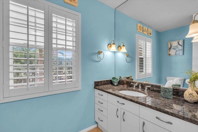 6731 Washington Pl, Bradenton, FL 34207 - bathroom with vanity and baseboards