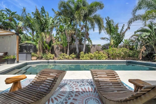 6731 Washington Pl, Bradenton, FL 34207 - view of pool featuring a fenced backyard and a patio