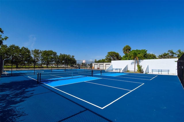 6731 Washington Pl, Bradenton, FL 34207 - view of tennis court