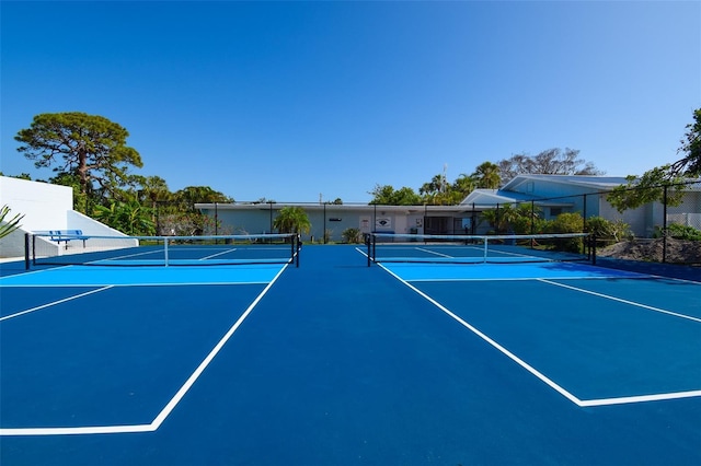 6731 Washington Pl, Bradenton, FL 34207 - view of tennis court with community basketball court