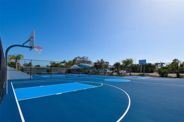 6731 Washington Pl, Bradenton, FL 34207 - view of sport court featuring community basketball court and a tennis court
