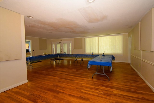 6731 Washington Pl, Bradenton, FL 34207 - game room with wood finished floors, healthy amount of natural light, baseboards, and recessed lighting