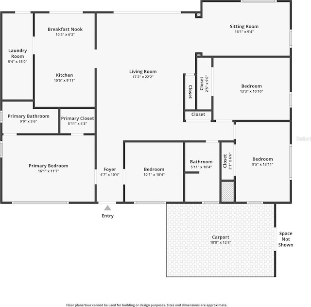 6731 Washington Pl, Bradenton, FL 34207 - floor plan / room layout